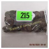 GROUP OF 200 US WHEAT PENNIES
