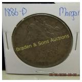 US 1886-P AND 1896-P MORGAN SILVER DOLLARS