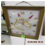 VINTAGE FALLSTAFF BEER WALL CLOCK.  CLOCK WORKS