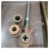 USED TOLEDO PIPE THREADER WITH EXTRA PARTS