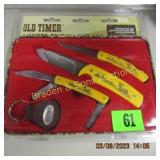 GROUP OF 3 NEW OLD TIMER KNIVES