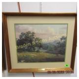 FRAMED 15" X 20" ARTIST SIGNED WINDBERG PRINT