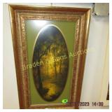 FRAMED 21" X 9" ARTIST SIGNED WINDBERG PRINT