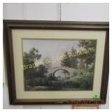 FRAMED 18" X 24" WINDBERG PRINT TITLED "SPANNING