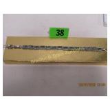 LADIES STERLING SILVER AND GEMSTONE BRACELET