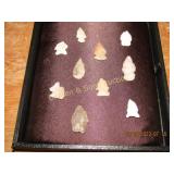 GROUP OF 10 NATIVE AMERICAN POINTS FOUND IN SOUTH