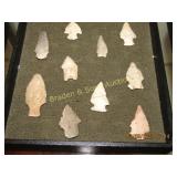 GROUP OF 10 NATIVE AMERICAN POINTS FOUND IN SOUTH