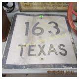 VINTAGE 25" X 25" TEXAS HIGHWAY SIGN