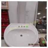 NEW PORCELAIN PEDESTAL BATHROOM SINK