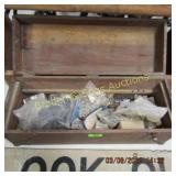 GROUP OF 2 WOODEN TOOL BOXES WITH CONTENTS