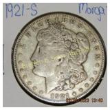US 1921-S MORGAN SILVER DOLLAR