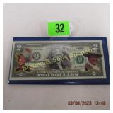 US $2.00 FEDERAL RESERVE NOTE COMMEMORATING