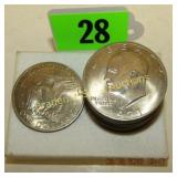 GROUP OF 10 BRILLIANT UNCIRCULATED 1971-D