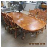 CONTEMPORARY DINING TABLE WITH 6 CHAIRS