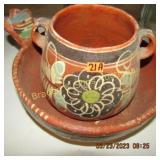 GROUP OF 2 PIECES OF MEXICAN POTTERY