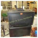 GROUP OF 2 USED PORTABLE SMALL STORAGE TRUNKS