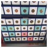 GROUP OF 56 US LINCOLN PENNIES