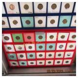 GROUP OF 56 US LINCOLN PENNIES