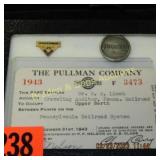 GROUP OF 2 VINTAGE RR PINS