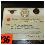 GROUP OF 3 VINTAGE RR PINS