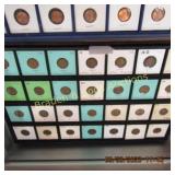 GROUP OF 56 US LINCOLN PENNIES