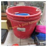 GROUP OF 3 TEN GAL BUCKETS WITH CONTENTS