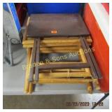 GROUP OF 3 USED TV TRAYS.