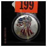 US 1999 COLORIZED AMERICAN SILVER EAGLE
