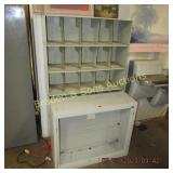 GROUP OF 2 METAL SHELVES