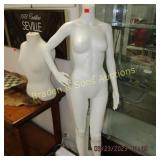 USED FULL SIZE MANNEQUIN AND HALF MANNEQUIN