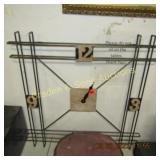 CONTEMPORARY WALL CLOCK. NEEDS REPAIR