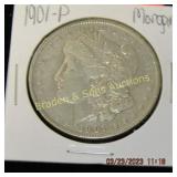 US 1901-P KEY DATE MORGAN SILVER DOLLAR