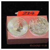 GROUP OF 2 BRITTISH 2021 SILVER COINS FEATURING