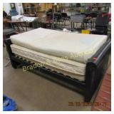 TWIN SIZE BED WITH BOX SPRING AND MATTRESS