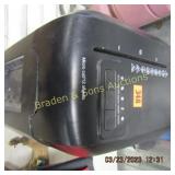 USED PAPER SHREDDER AND 4 ROLLS AND WALL