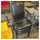 GROUP OF 4 STACKING BANQUET CHAIRS
