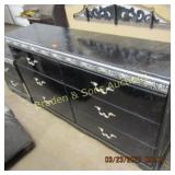 CONTEMPORARY DRESSER WITH MIRROR AND NIGHT STAND