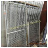 GROUP OF ASSORTED CHAIN LINK FENCE PANELS & GATES