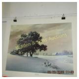 UNFRAMED 18" X 24" ARTIST SIGNED WINDBERG PRINT