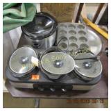 GROUP OF ASSTD CROCK POTS AND COOKWARE