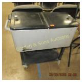 USED ROLL AROUND OUTDOOR PATIO COOLER