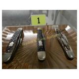 GROUP OF 3 VINTAGE FOLDING POCKET KNIVES