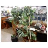 GROUP OF 3 SILK TREES