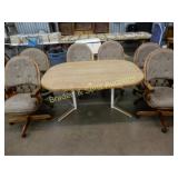 CONTEMPORARY DINING TABLE WITH 6 CHAIRS