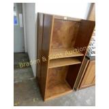 GROUP OF 2 CUSTOM BUILT DISPLAY SHELVES/BOOKCASES