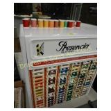 THREAD DISPLAY CASE WITH CONTENTS