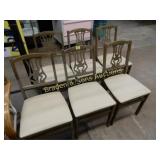 GROUP OF 6 FOLDING KITCHEN TABLE CHAIRS