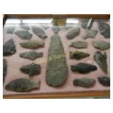 GROUP OF 25 NATIVE AMERICAN POINTS FOUND IN PECOS