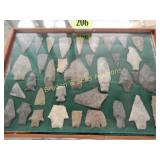 GROUP OF 36 NATIVE AMERICAN POINTS FOUND IN PECOS