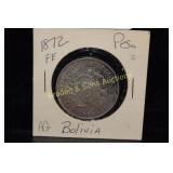 1872 BOLIVIAN SILVER PESO